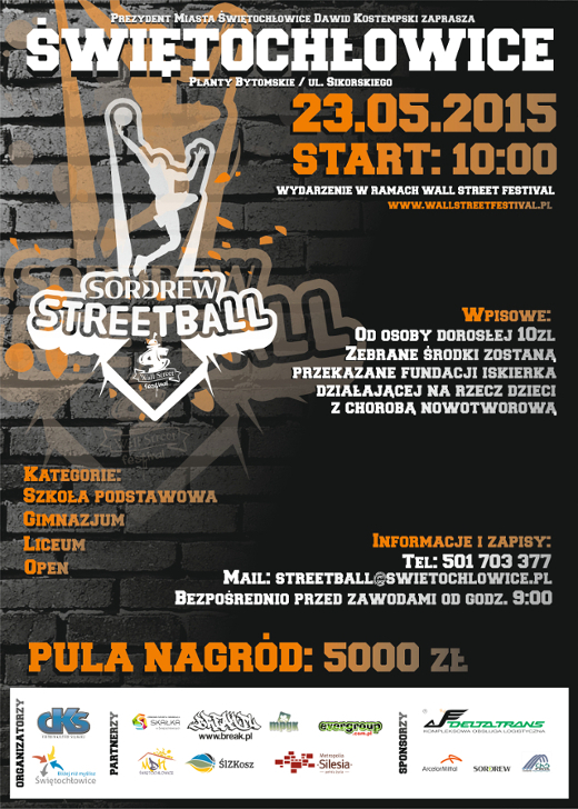 Plakat SORDREW STREETBALL 2015